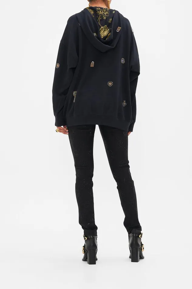 OVERSIZED EMBELLISHED BOYFRIEND HOODIE AMSTERGLAM Amsterglam Womens Camilla Knitwear