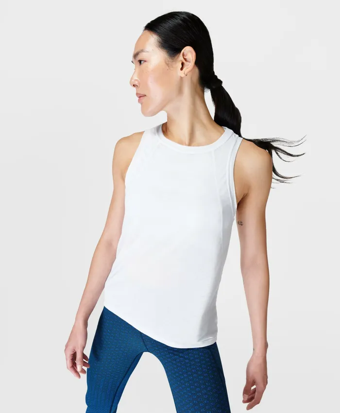 Pacesetter Running Vest White Women Vest Tops Sweaty Betty