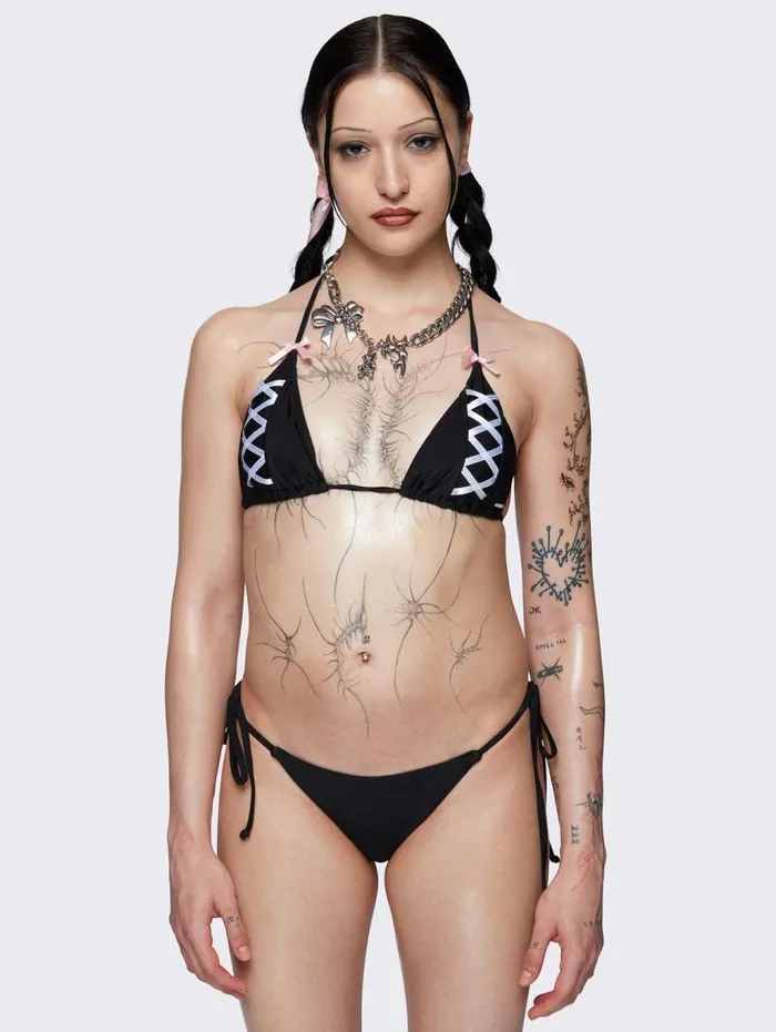 Pami Bows Tie Side Bikini Bottoms Women Minga London Swimwear