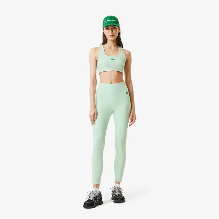 Pants and Leggings Women Lacoste Women039s Lacoste X Bandier HighWaisted Leggings Green 6un