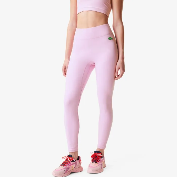 Pants and Leggings Women Lacoste Women039s Lacoste X Bandier HighWaisted Leggings Pink Wwe