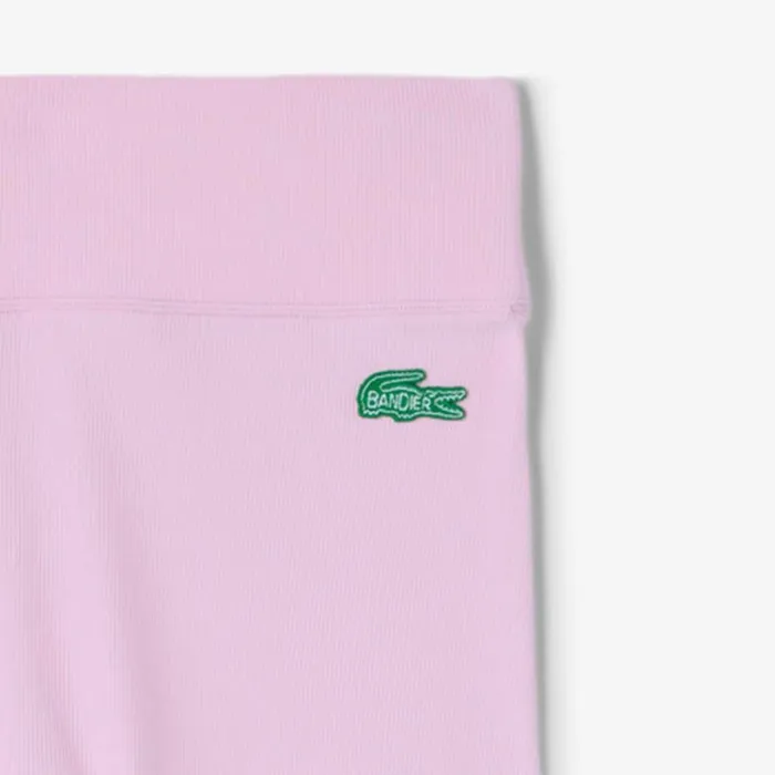 Pants and Leggings Women Lacoste Women039s Lacoste X Bandier HighWaisted Leggings Pink Wwe