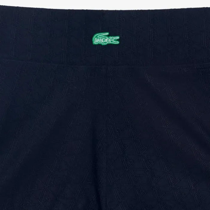 Pants and Leggings Women Lacoste Women039s Lacoste X Bandier Monogram Print Leggings Black 031