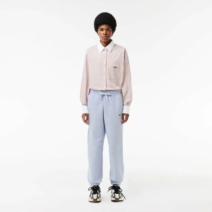 Pants and Leggings Women Lacoste Women039s Piqu Sweatpants Phoenix Blue J2g