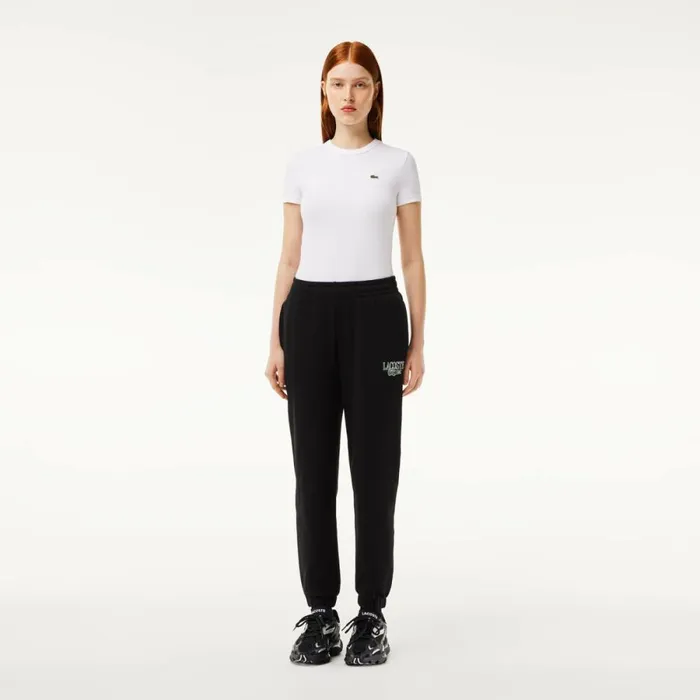 Pants and Leggings Women Lacoste Women039s Printed Sweatpants Black 031