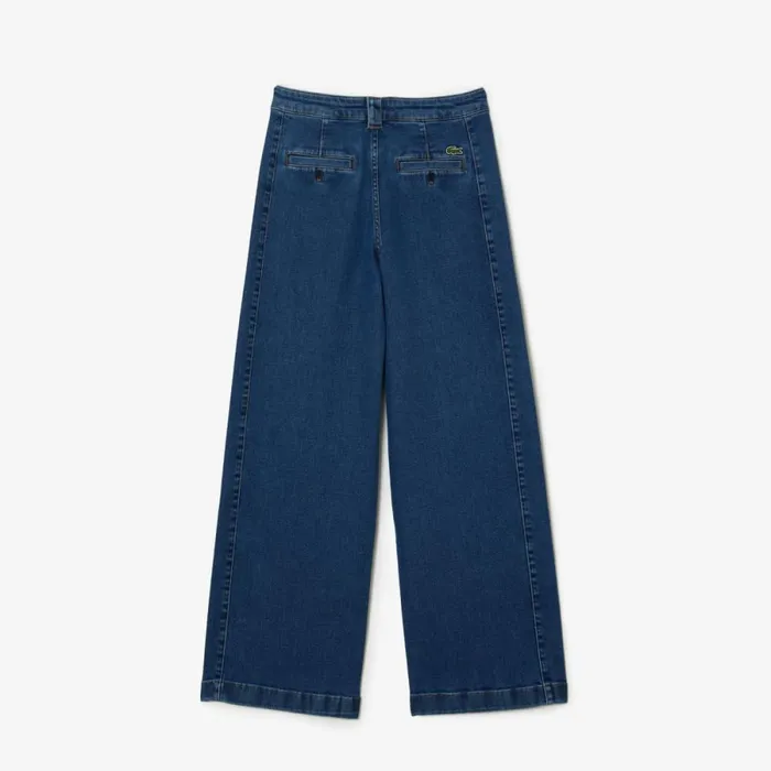 Pants and Leggings Women Lacoste Womens Stretch Denim Jeans Blue Chine 36l