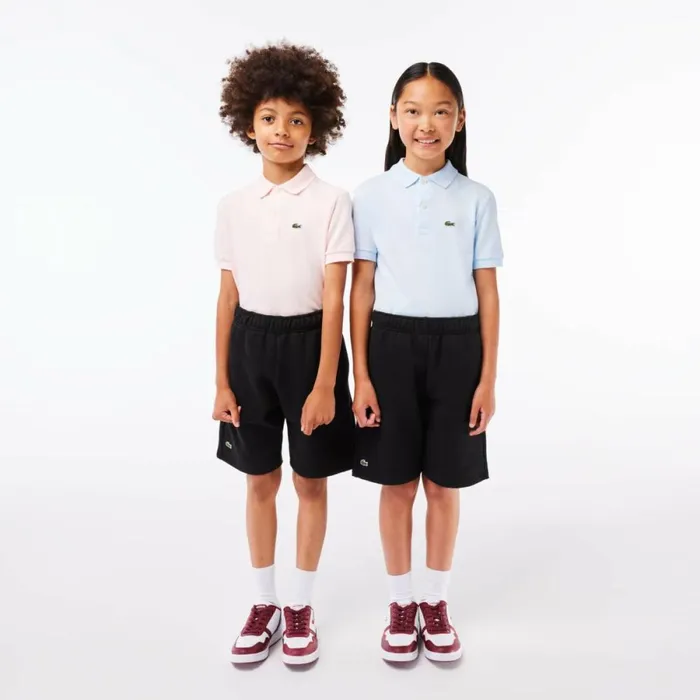 Pants and Shorts Kids Lacoste Kids039 Organic Brushed Cotton Fleece Shorts Black 031