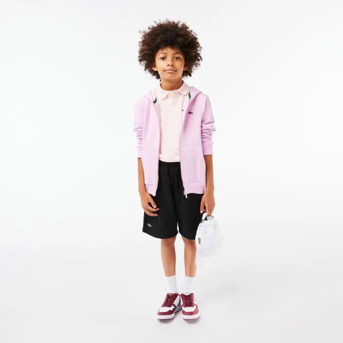 Pants and Shorts Kids Lacoste Kids039 Organic Brushed Cotton Fleece Shorts Black 031