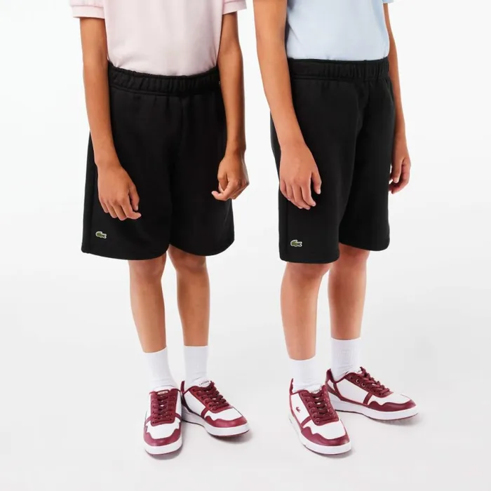 Pants and Shorts Kids Lacoste Kids039 Organic Brushed Cotton Fleece Shorts Black 031