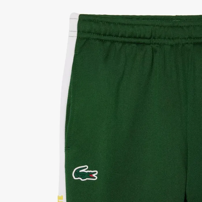 Pants and Shorts Kids Lacoste Kids039 Tennis Sweatsuit Green White 291