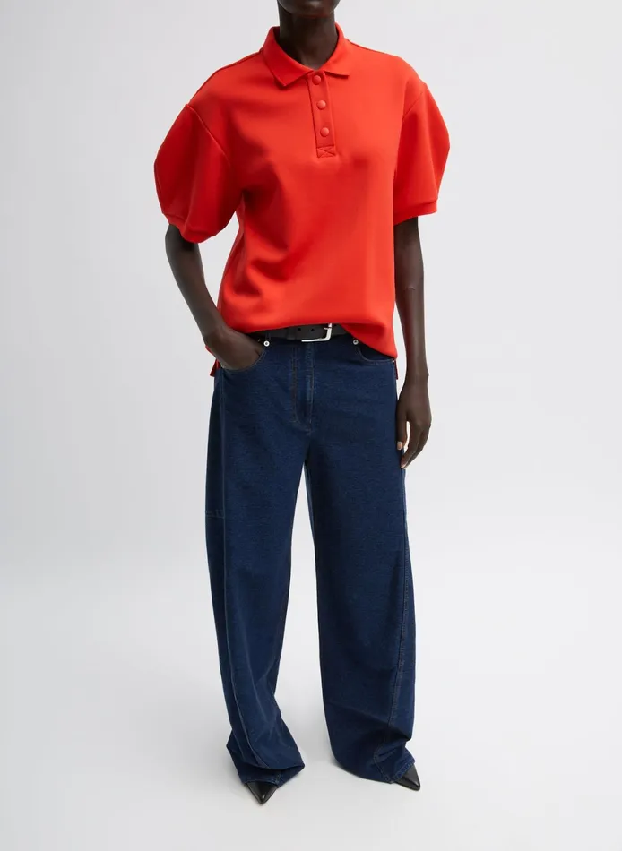 Pants and Shorts Women Tibi Indigo Barre Denim Knit Sid Jean