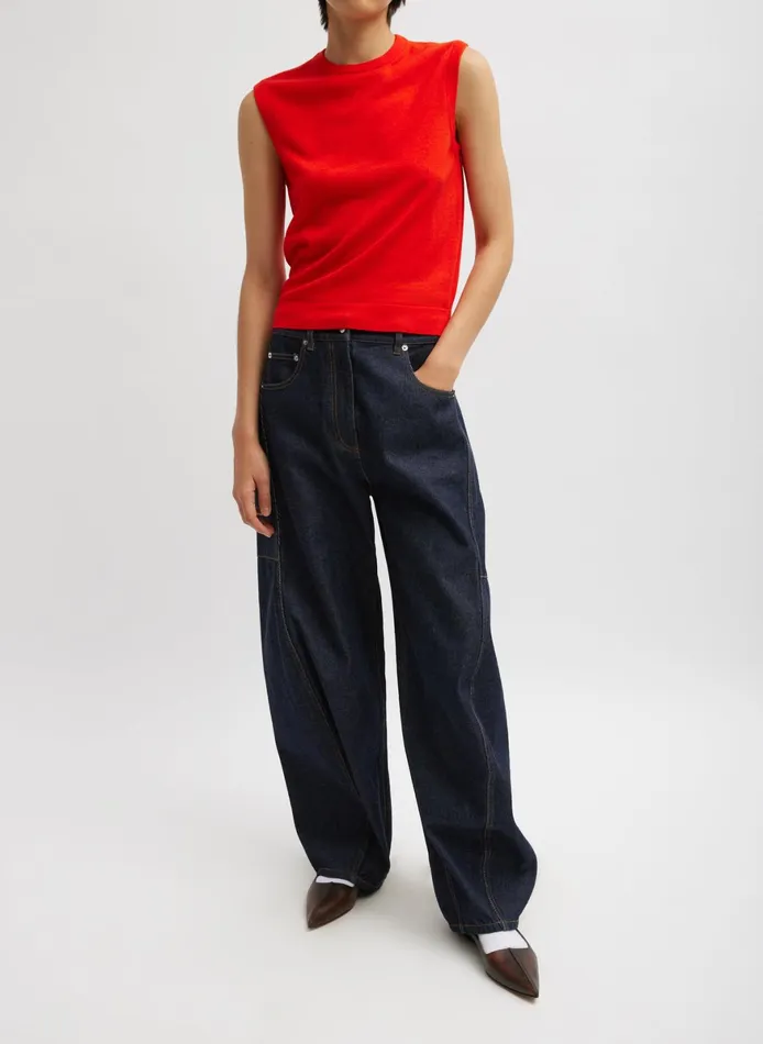 Pants and Shorts Women Tibi Indigo Denim Sid Jean
