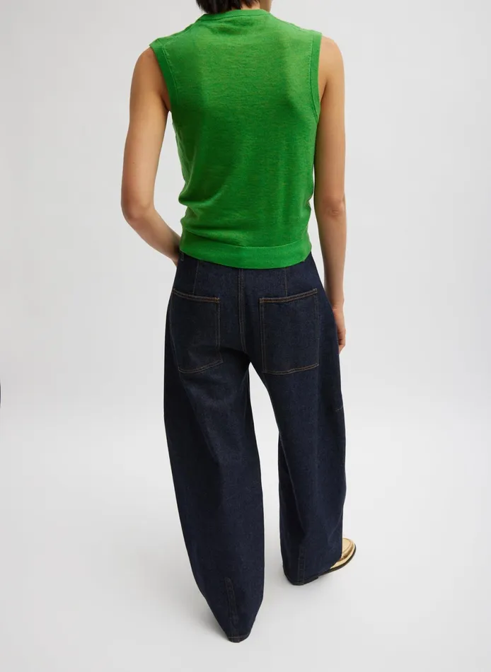 Pants and Shorts Women Tibi Indigo Denim Sid Jean