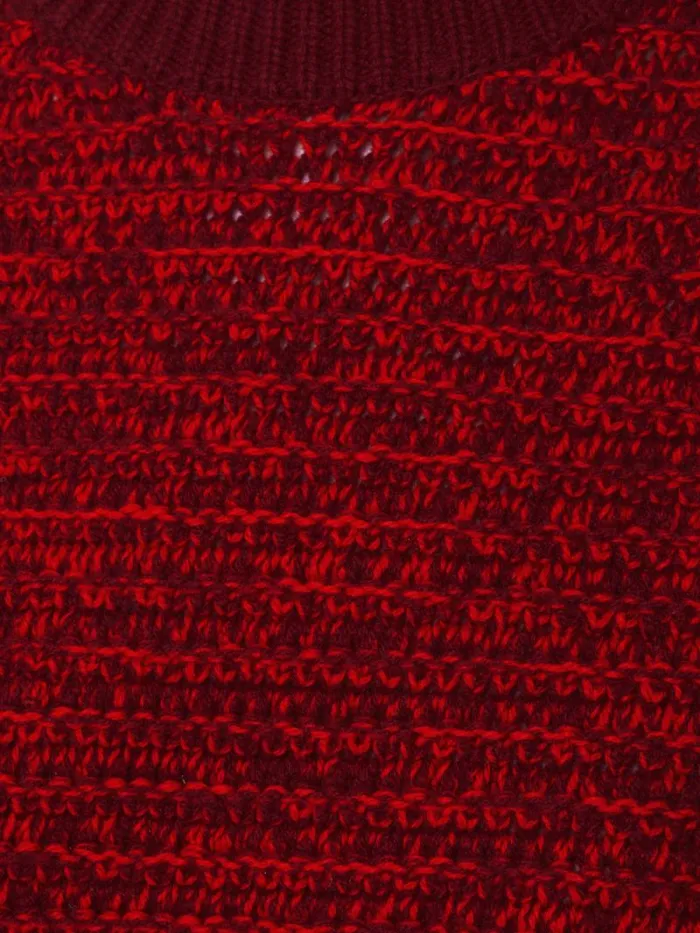 Perdi Knitted Tank Red Women Jigsaw Knitwear and Cashmere