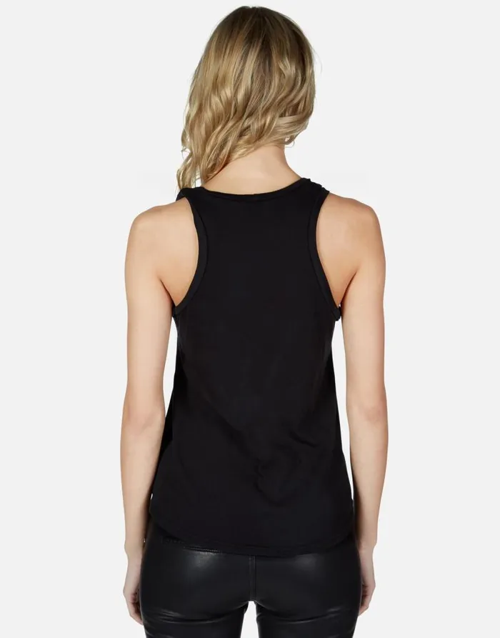 Peyton Rainbow Smudge Lip White Women Lauren Moshi Tanks