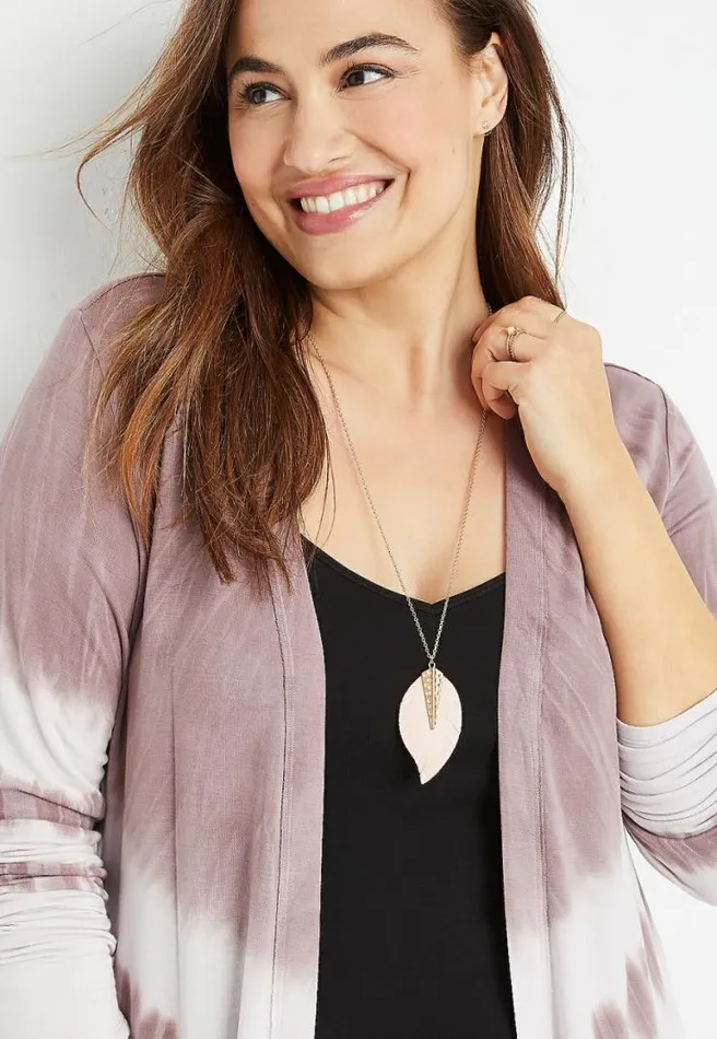 Pink Feather Necklace Women Maurices Jewelry
