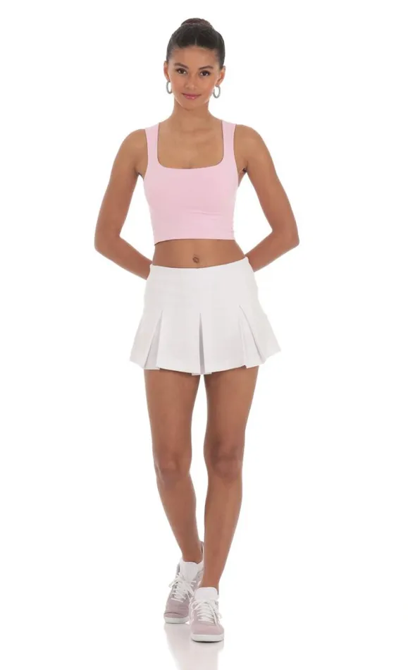 Pleated Skort White Women LUCY IN THE SKY Shorts