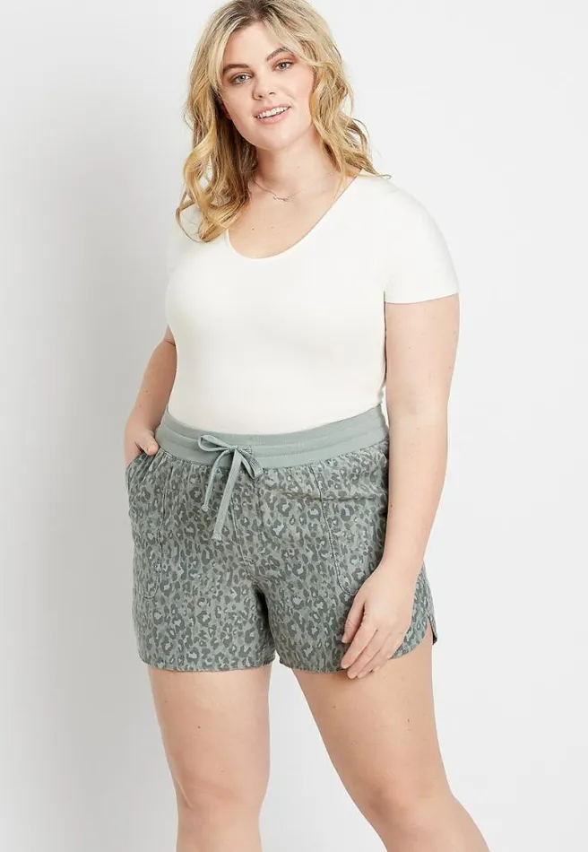 Plus Size Olive Weekender 5In Short Women Maurices Plus Bottoms