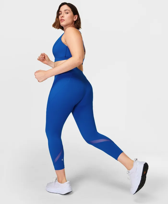 Pocketed Power Icon 78 Leggings Lightning Blue Sweaty Betty Women