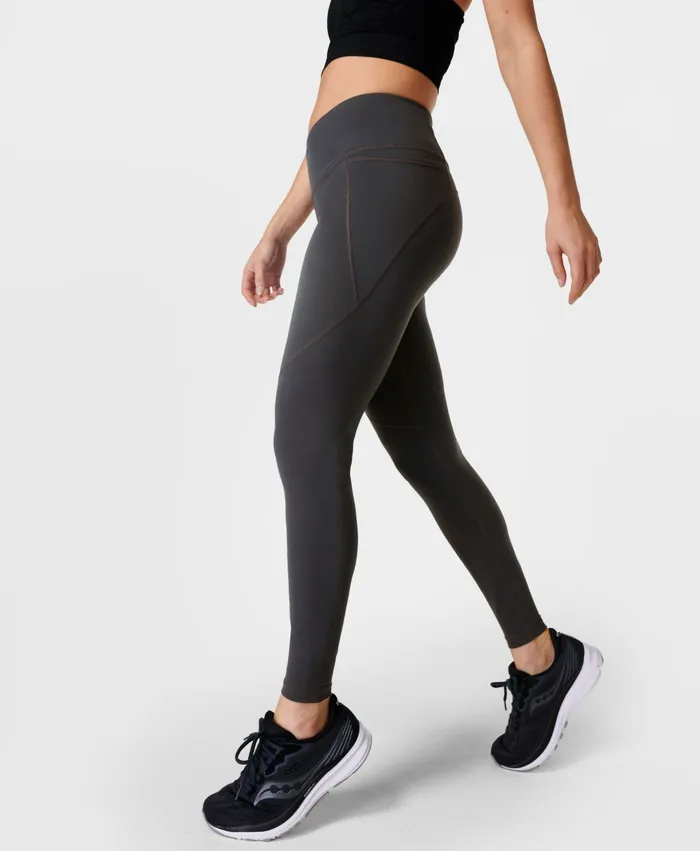 Pocketed Women Power Gym Leggings Slate Grey Sweaty Betty