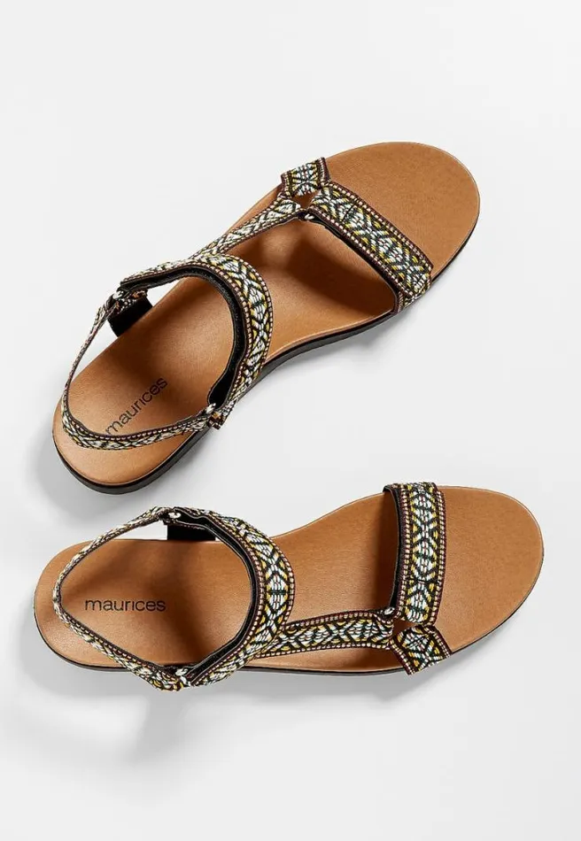 Polly Woven Strap Utility Sandal Women Maurices Sandals
