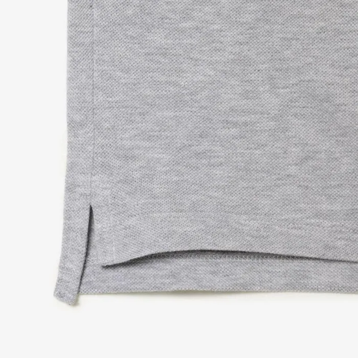 Polos Kids Lacoste Kids039 Cotton Piqu Print Polo Grey Chine Cca