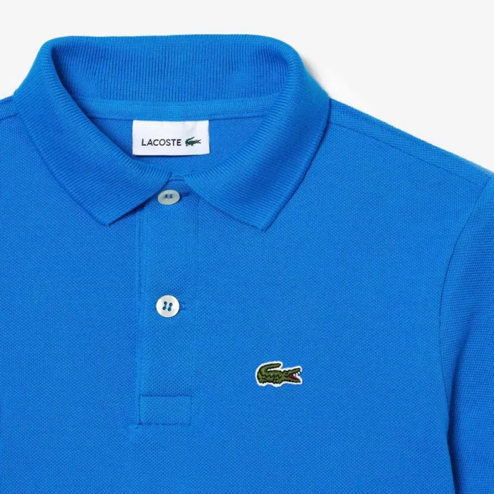 Polos Kids Lacoste Kids039 Regular Fit Petit Piqu Polo Blue Siy