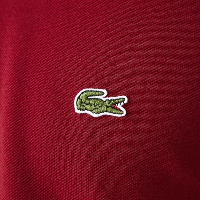 Polos Men Lacoste Men039s Long Sleeve Cotton Polo Bordeaux 476