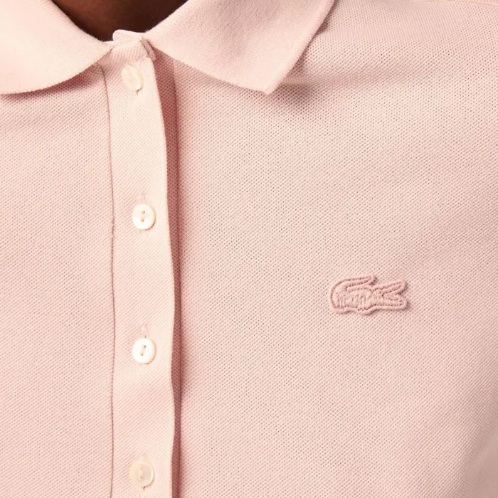 Polos Women Lacoste Women039s L12D Slim Fit Stretch Mini Piqu Polo Light Pink Ady