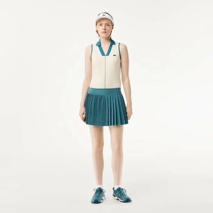 Polos Women Lacoste Women039s UltraDry Tennis Polo White Blue Iv9