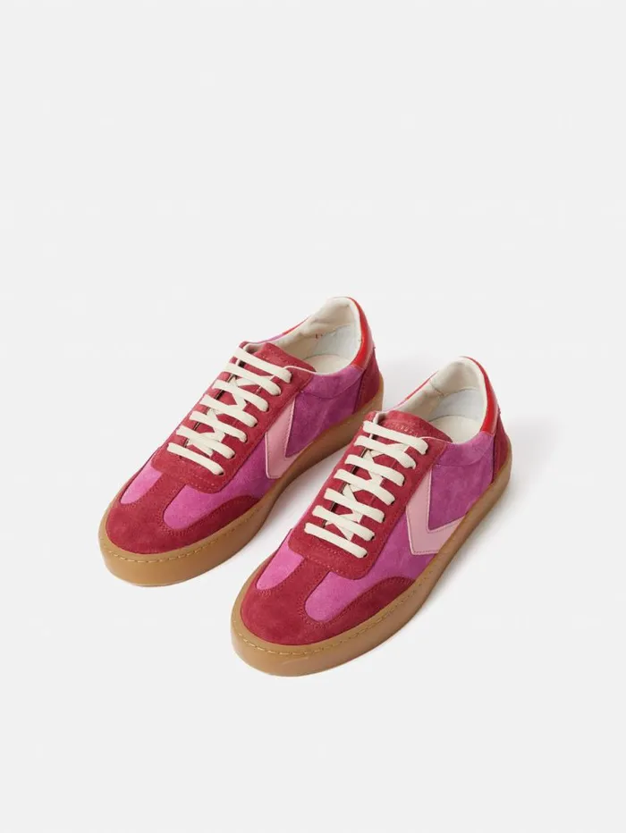 Portland Vintage Classic Trainer Pink Women Jigsaw Trainers