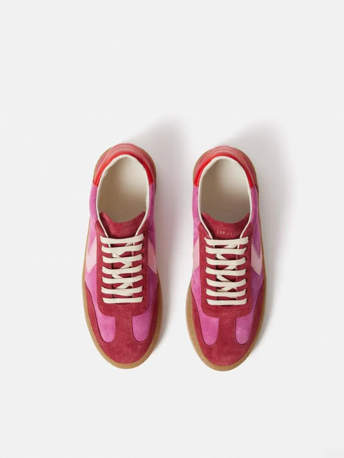 Portland Vintage Classic Trainer Pink Women Jigsaw Trainers