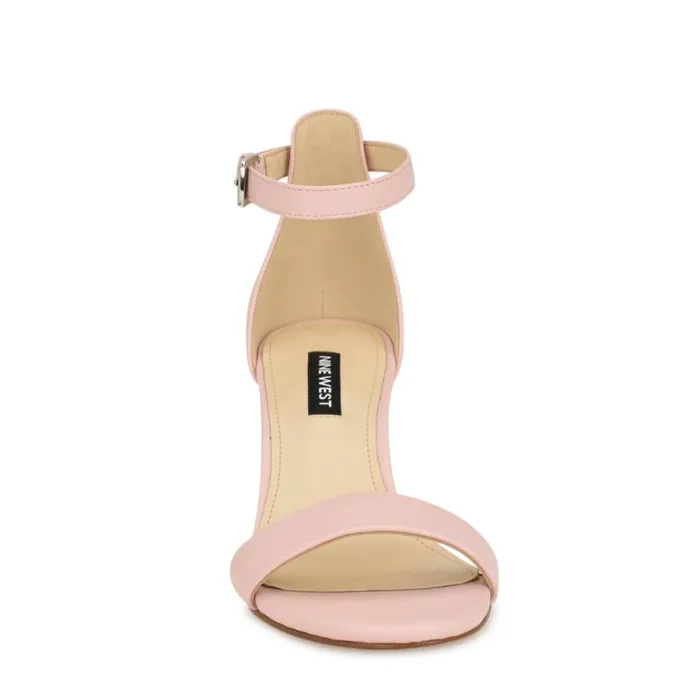Pruce Ankle Strap Block Heel Sandals Light Pink Women Nine West Heels Pruce Ankle Strap Block Heel Sandals Light Pink Women Nine West Heels