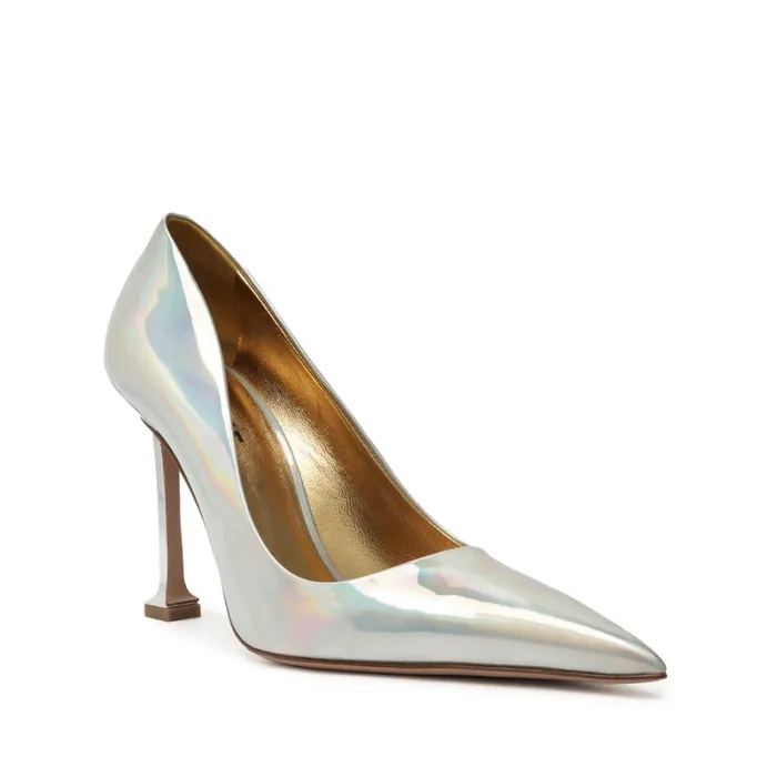 Pumps Firenze Pump Holographic Silver Schutz Shoes Pumps