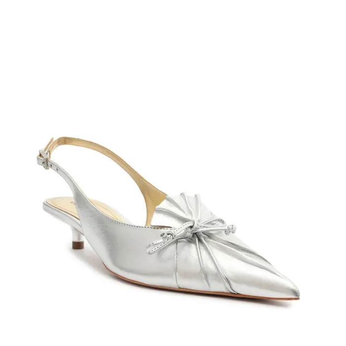 Pumps Zane Leather Pump Silver Schutz Shoes Pumps