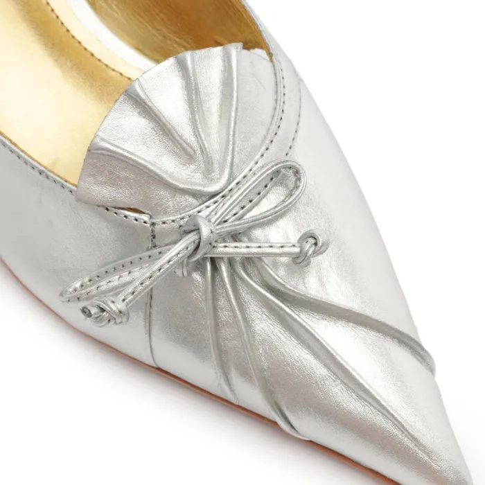 Pumps Zane Leather Pump Silver Schutz Shoes Pumps