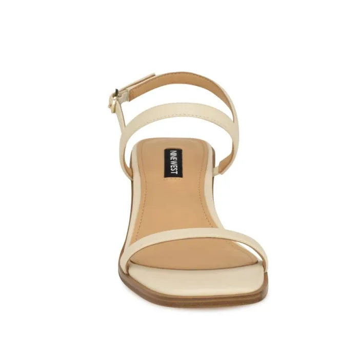 Purdy Block Heel Sandals Ivory Women Nine West Heels Purdy Block Heel Sandals Ivory Women Nine West Heels