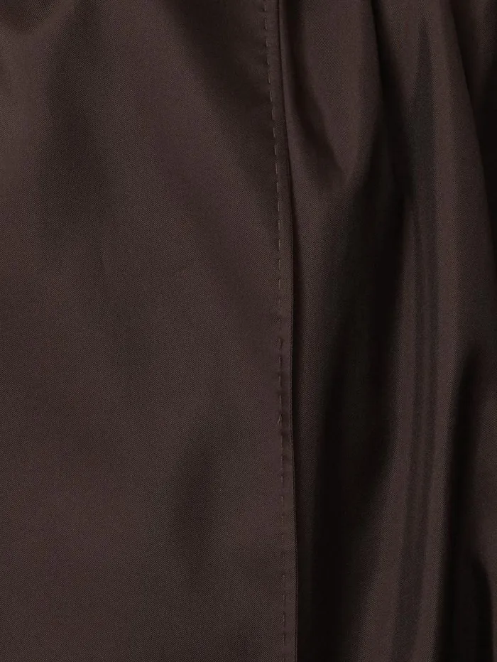 Pure Silk Trench Coat Chocolate Women Jigsaw Coats and Jackets
