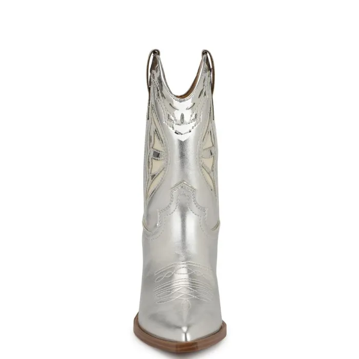 Puzz Western Booties Blackwhite Women Nine West Boots and Booties