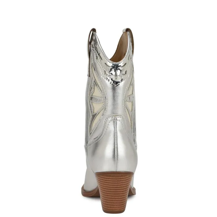 Puzz Western Booties Blackwhite Women Nine West Boots and Booties