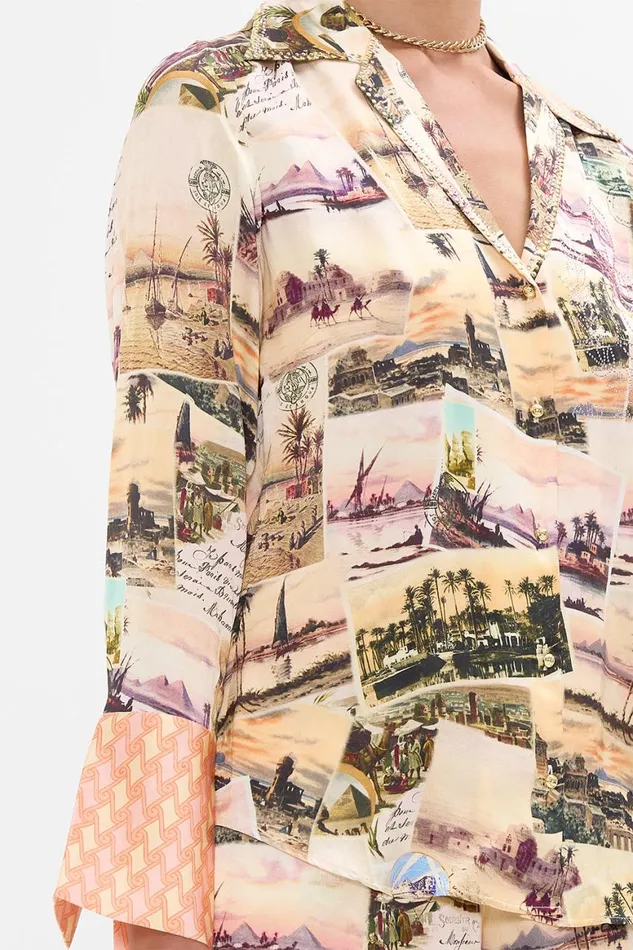 PYJAMA SHIRT MILLAS GOT MAIL Millas Got Mail Womens Camilla Long Sleeve Tops