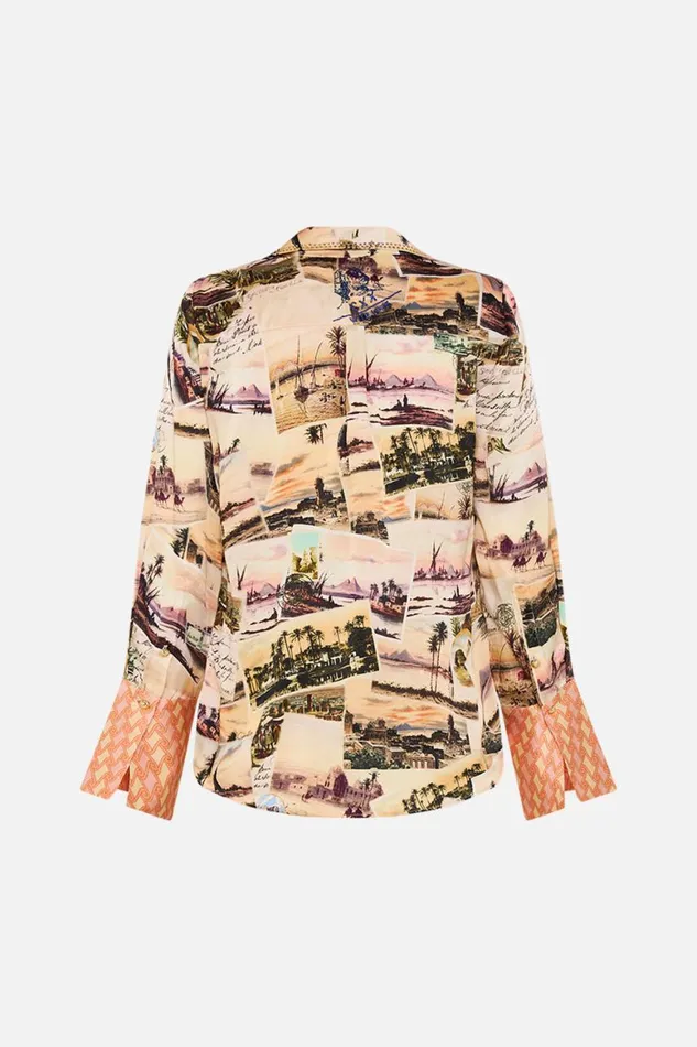 PYJAMA SHIRT MILLAS GOT MAIL Millas Got Mail Womens Camilla Long Sleeve Tops