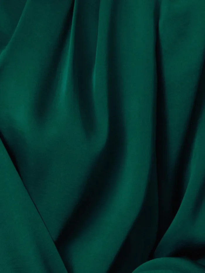 Recycled Satin Drape Wrap Top Green Women Jigsaw Party