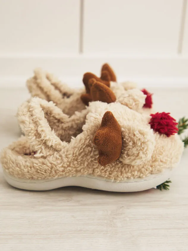 Reindeer Mini Slippers Mocha GirlBoy Altar039d State Shoes
