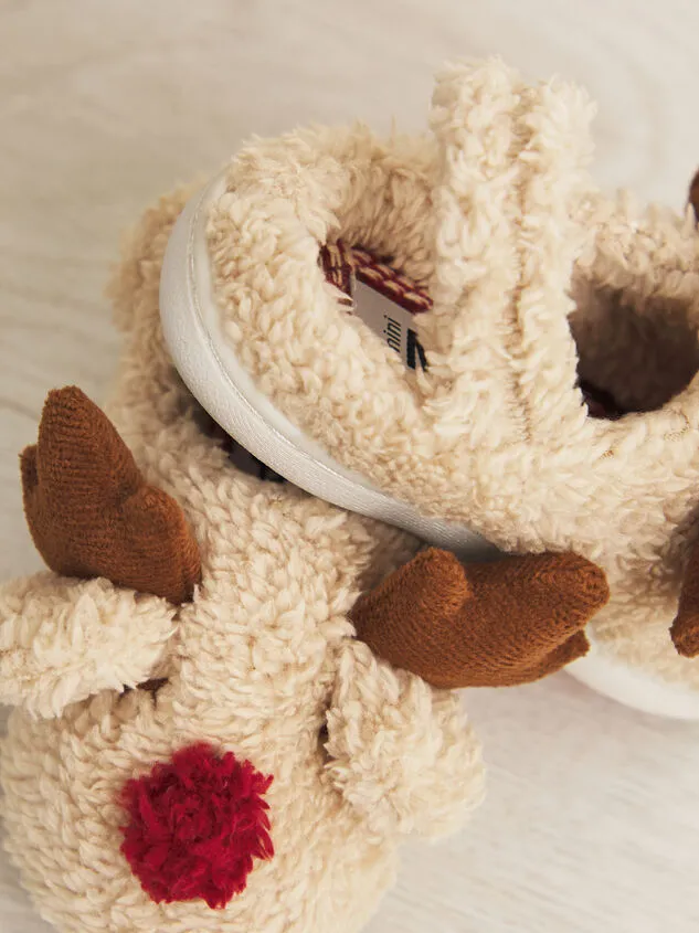 Reindeer Mini Slippers Mocha GirlBoy Altar039d State Shoes