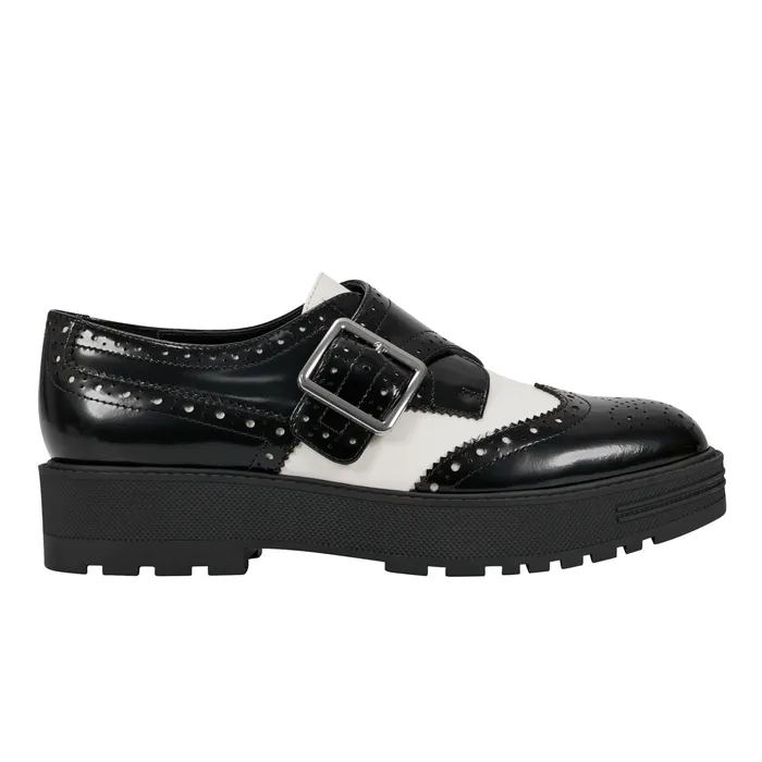 Remona Monk Strap Loafer BlackChic Cream Leather Loafers and Flats Marc Fisher Women