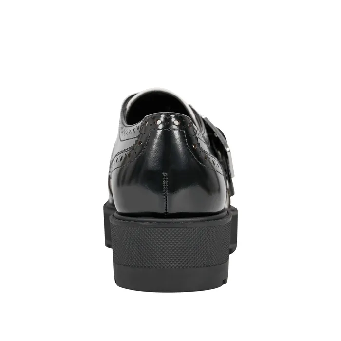Remona Monk Strap Loafer BlackChic Cream Leather Loafers and Flats Marc Fisher Women