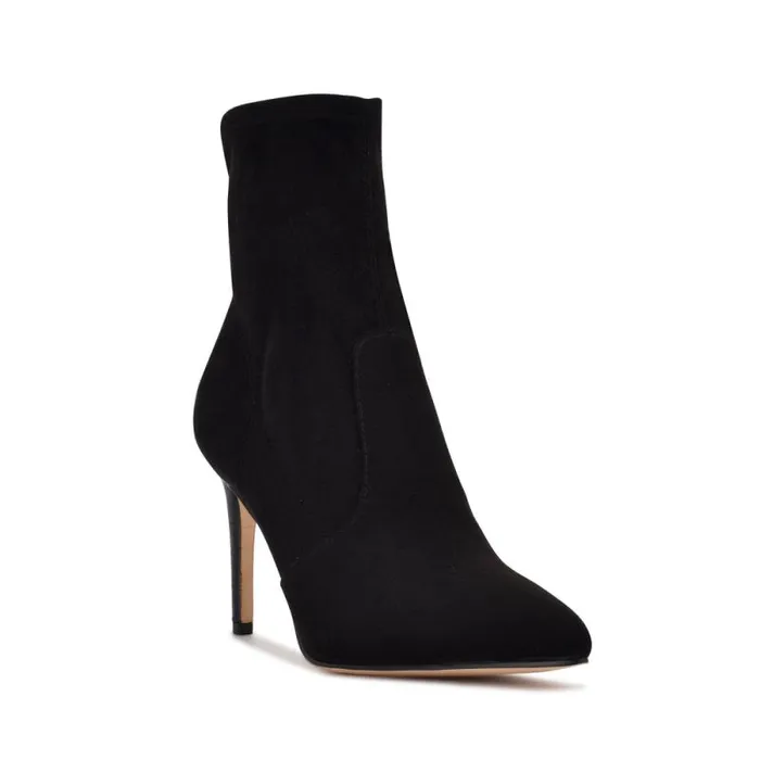 Reves Dress Booties Black Suede Women Nine West Boots and Booties Reves Dress Booties Black Suede Women Nine West Boots and Booties