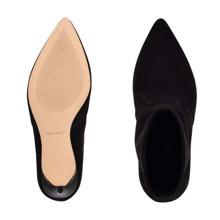 Reves Dress Booties Black Suede Women Nine West Boots and Booties Reves Dress Booties Black Suede Women Nine West Boots and Booties