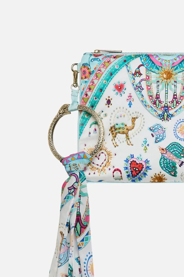 RING SCARF CLUTCH LIVING IN COLOUR Living In Colour WomensMens Camilla Bags
